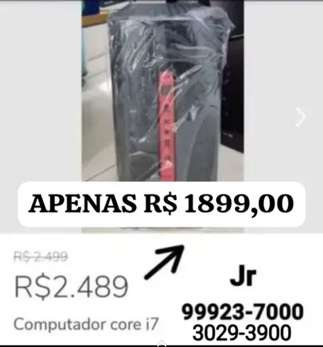 Computador Core i7 Novo Intel