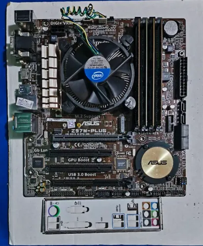 KIT PLACA MÃE ASUS Z97M-PLUS/BR i5 4590 16GB SOMENTE VENDA 