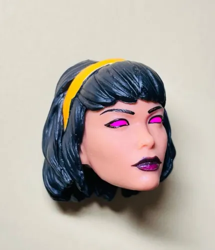 Marvel Legends - cabeça da Karma dos Novos Mutantes - altura 2 cm - X-Men