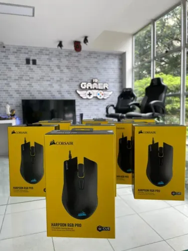 Mouse gamer Corsair  Harpoon RGB PRO  R$250,00