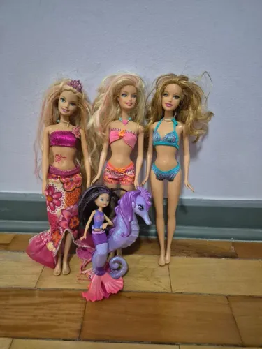 Conjunto Barbie Vida de Sereia