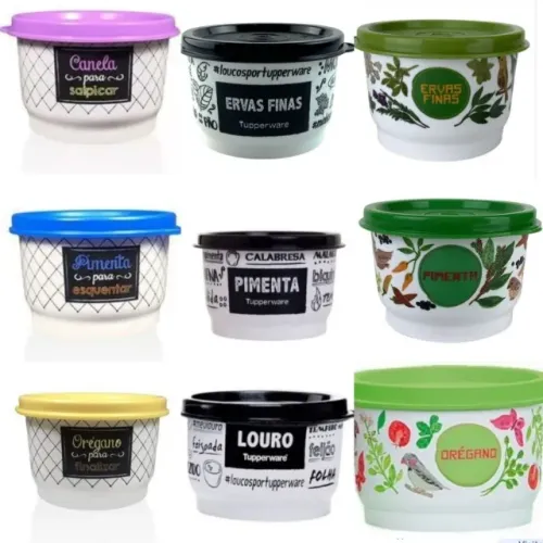 Tupperware Potinho Porta Tempero 140ml Bistrô, PB e Floral - Escolha já o seu!