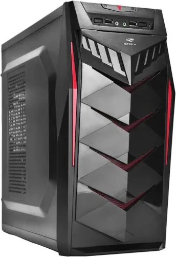 Gabinete gamer mt-g70 prto s/fonte c3tech, black piano