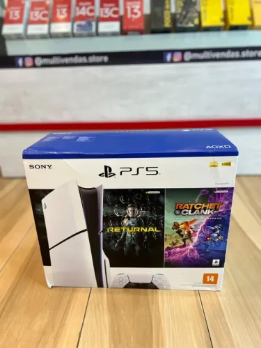 PS5 Novo Lacrado com Jogo Returnal e Ratchet & Clank