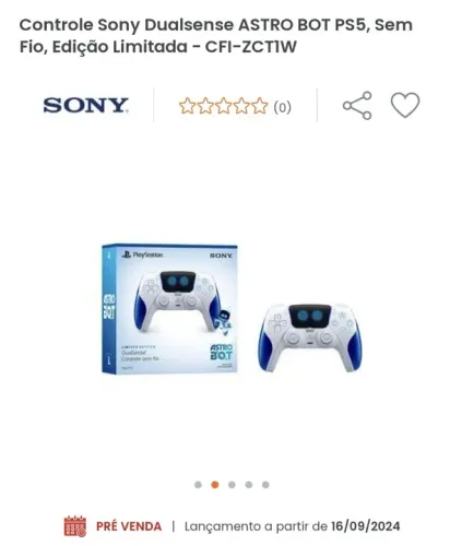 Controle astro BOT lacrado