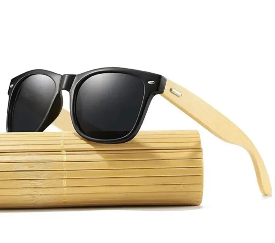 Óculos de Sol Masculino em Bambu