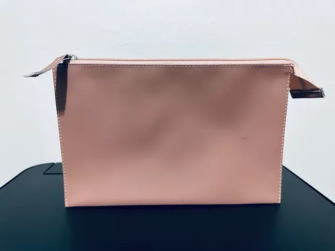Bolsa de Mão Clutch Rosê com Divisorias Interna