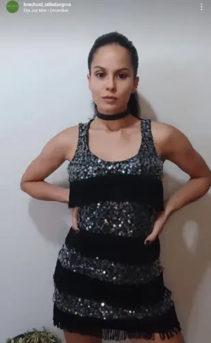 Vestido de festa preto P, marca FLÁVIA REIS