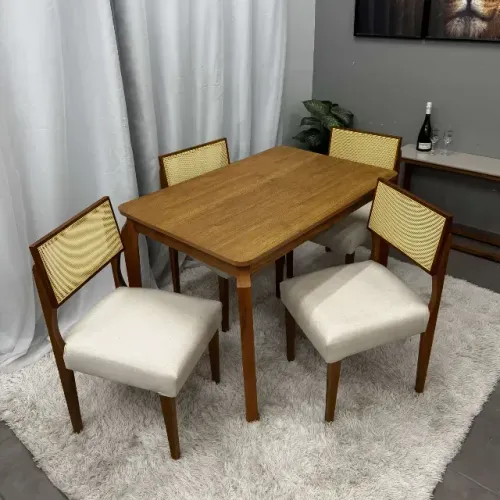 sala mesa de janatar 4 cadeiras