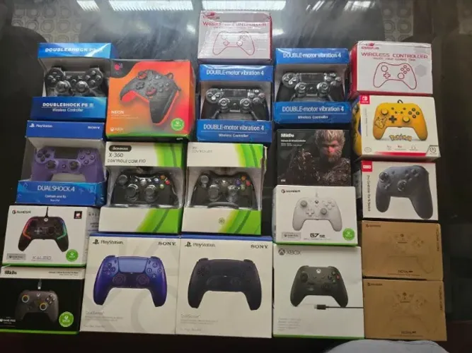 CONTROLE BLUETOOTH PARA PC GAMER, PS4, PS5, XBOX 360, XBOX ONE, XBOX SERIES ENTREGAS NO DF
