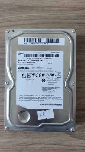 HD Samsung 500GB SATA III 7200RPM ST500DM005 TESTADO E FUNCIONANDO