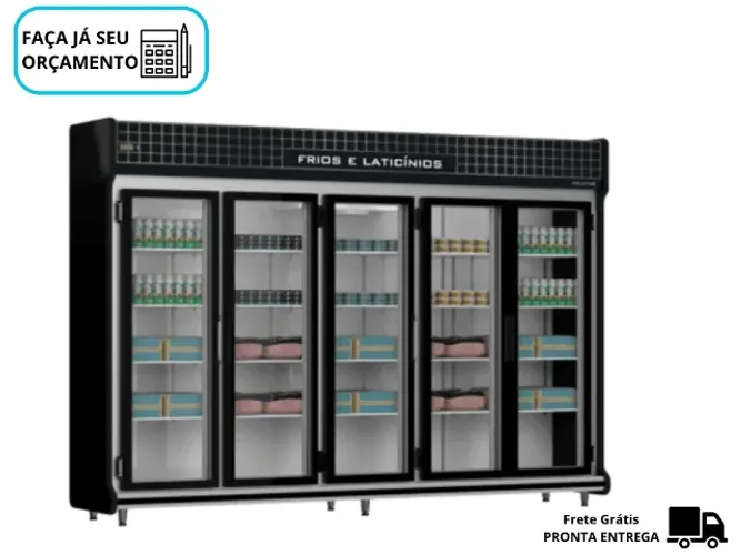 Refrigerador 5 Portas PoloFrio para Bebidas e laticínios