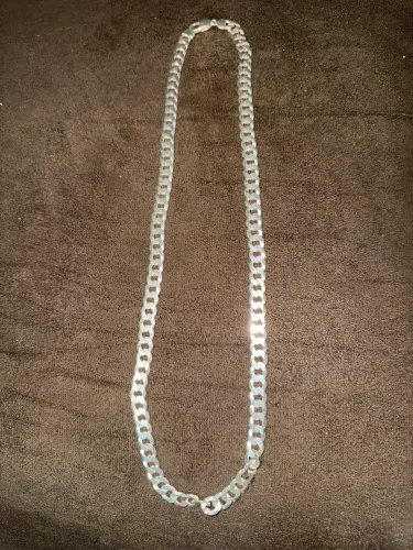 Prata 925, 8mm novíssima, 100% prata, pulseira de 5mm de brinde, prata 925