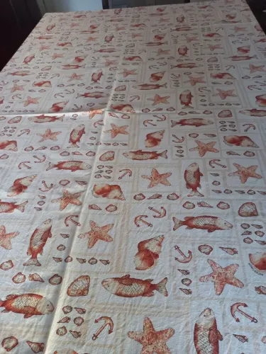 Toalha de Mesa Decorativa Tema Marinho