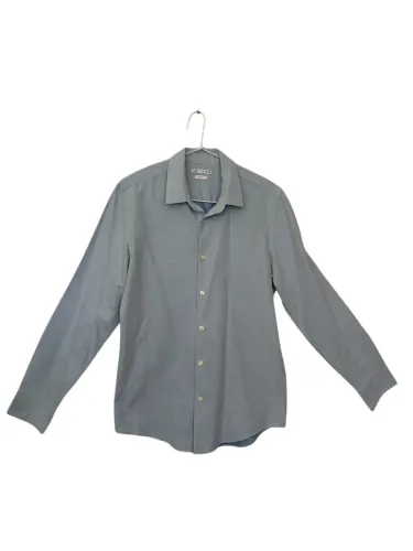 Camisa social masculina, zara, azul celeste, tam 40