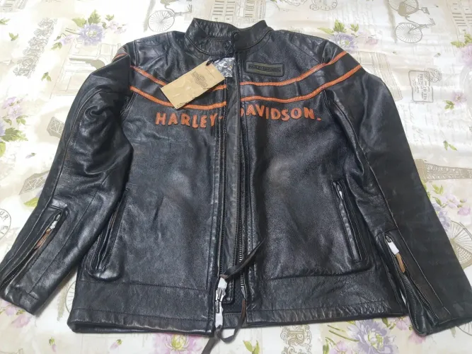Muito barato - Jaqueta de Couro Harley Davidson Original