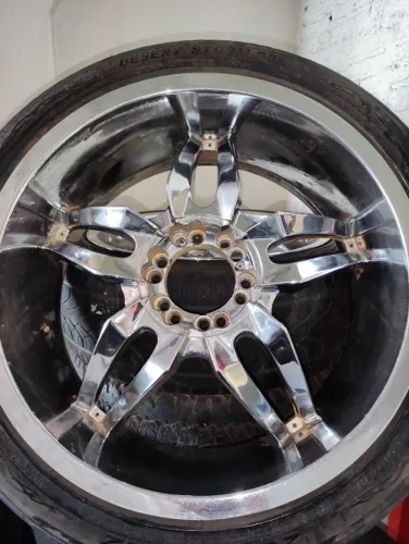 Roda Cromada Aro 22 R$ 450,00