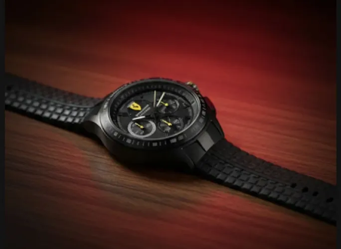 Relógio Scuderia Ferrari - Analógico, mostrador preto 