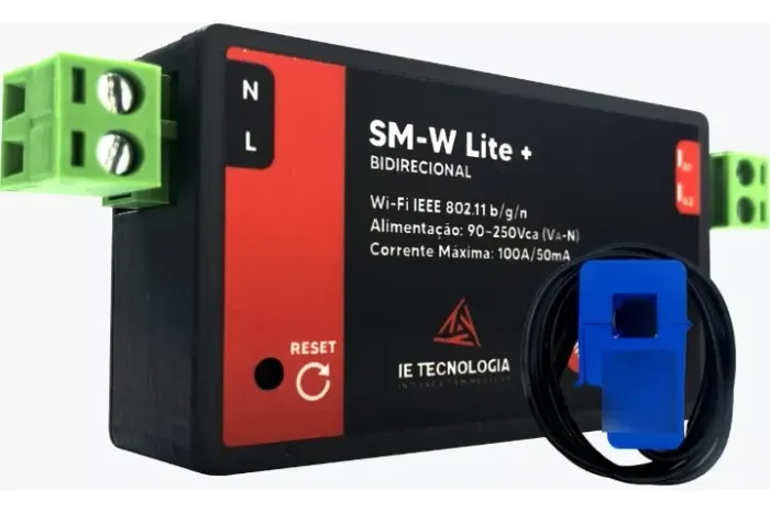 Medidor de energia Wi-Fi trifásico bidirecional
