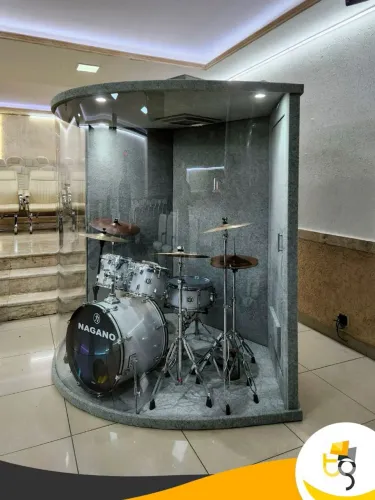 Acrílico Bateria Baffles Drum e Biombos