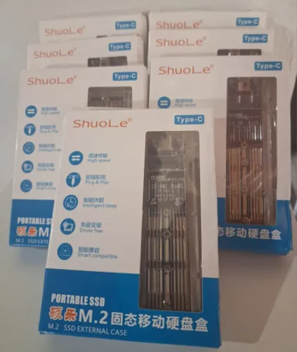 CASE p/ SSD do tipo M.2 NVME Transparente