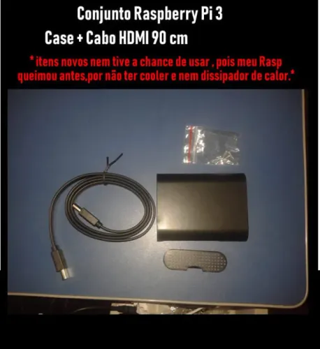  Peças Diversas PC avulso ou kit - Fonte PC 250w + HD500gb + Case Raspberry pi