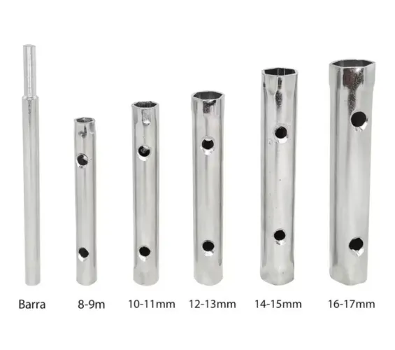 Jogo De Chave De vela Para Automóveis Moto 6 Peças de 8 a 17 mm