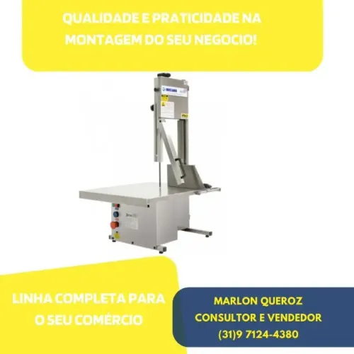 Serra Fita Beccaro para Carnes De Bancada inox bivolt