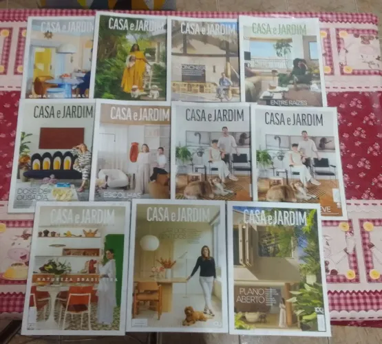 Revistas Casa & Jardim  - Ed Globo.