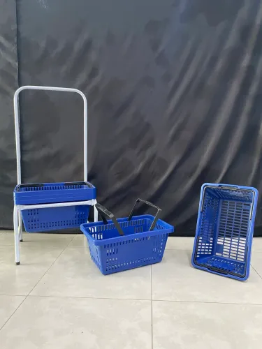 Cesto azul de mercado - 1 unidade 