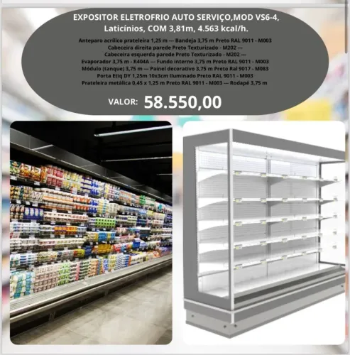 Expositor Refrigerado para Laticínios - VS6-4