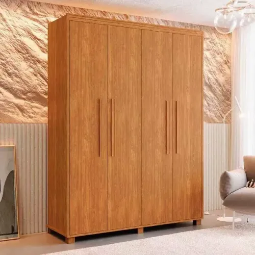 Guarda Roupa 4 Portas 2 Gavetas 100% MDF Novo Varios Modelos