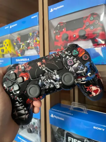 Controle Playstation 4 jogos Skull Entregamos