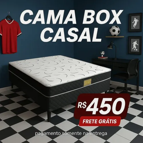 Cama Box Casal - Frete Grátis - R$450
