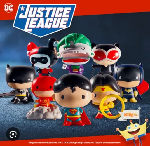 Coleção de Brinquedos Liga da Justiça Burger King