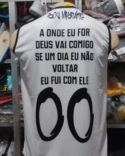 CAMISA REGATA COM FRASE NAS COSTAS APENAS 39,90