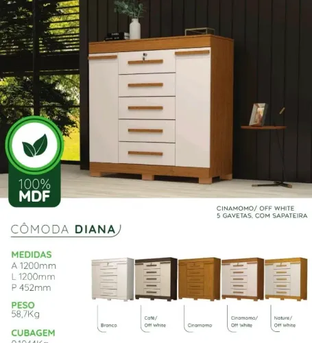 COMODA DIANA 05 GAV. C/ SAPATEIRA