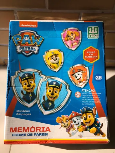 Jogo de Memória Patrulha Canina - 24 Peças