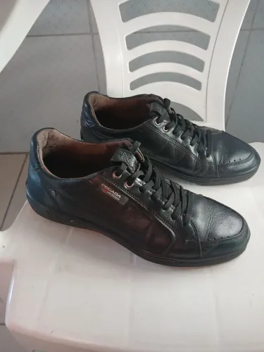 Tênis Pegada Amortech Couro Preto