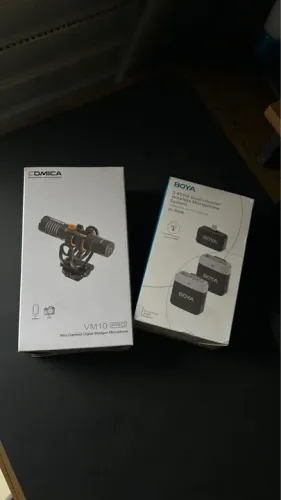 Microfones para celular, câmera e notebook