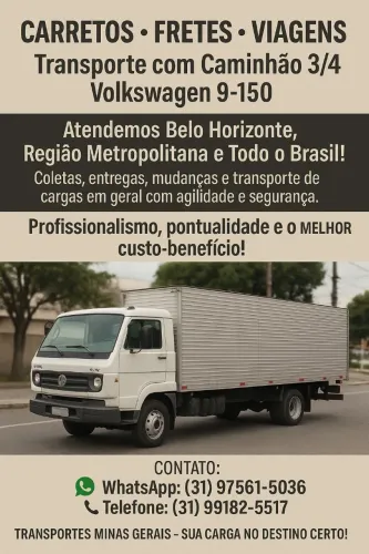 Carretos fretes e viagem