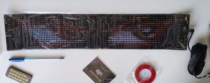 Painel de led para carro personalizado 