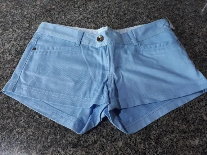 Shorts Feminino de Tecido Sarja 725 Originals Walmart Tamanho 36 Cintura Baixa