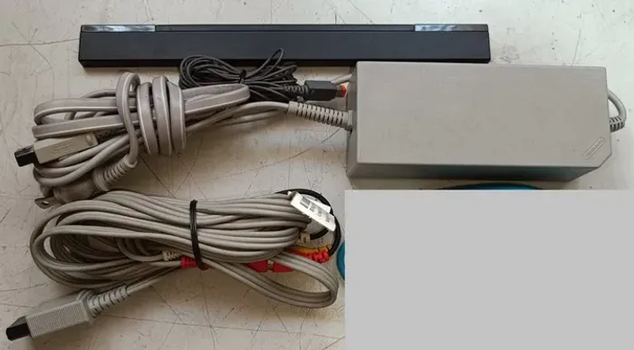 Fonte Nintendo Wii Sensor Bar Cabo A/V Tudo Original