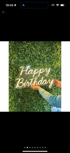 ALUGUEL DE LETREIRO DE LED - HAPPY BITHDAY 