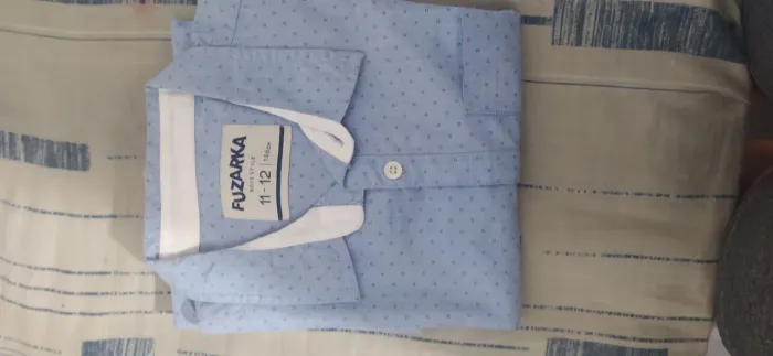 Camisa Fuzarka Azul Infantil 11-12 Anos- manga longa