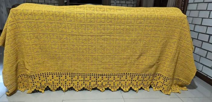 Cortinas de crochê 