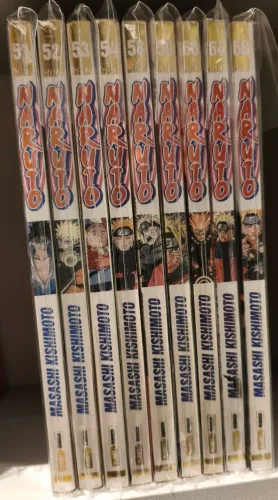 Naruto Gold Mangás volumes 51, 52, 53, 54, 58, 59, 60, 64 e 68