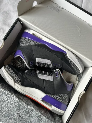 Nike Air Jordan 3 Court Purple Tam. 42 - Completo