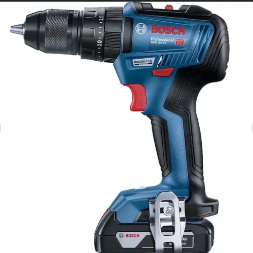 Bosch Parafusadeira Furadeira Impacto GSB 18V-50 com 2 baterias, 1 carregador e maleta